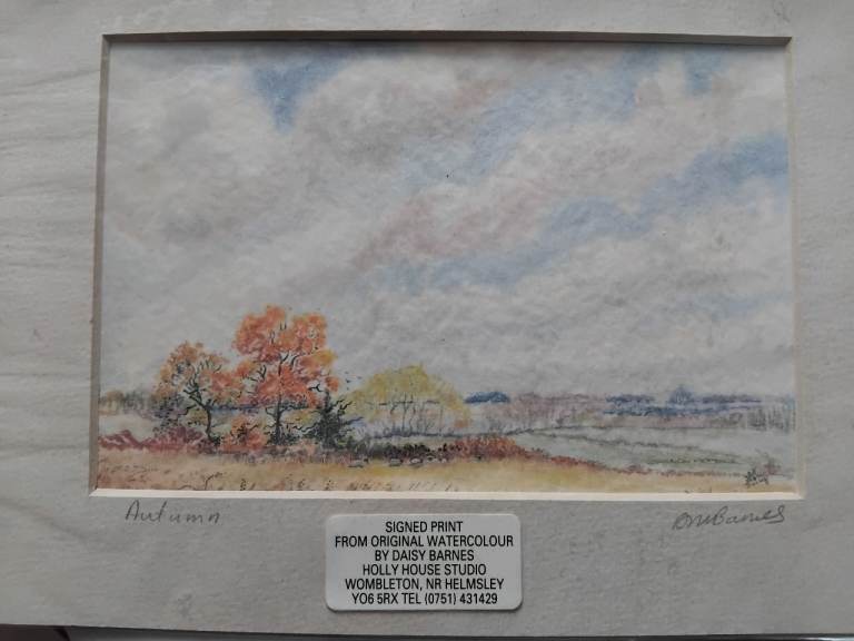 Vintage signed water colour prints