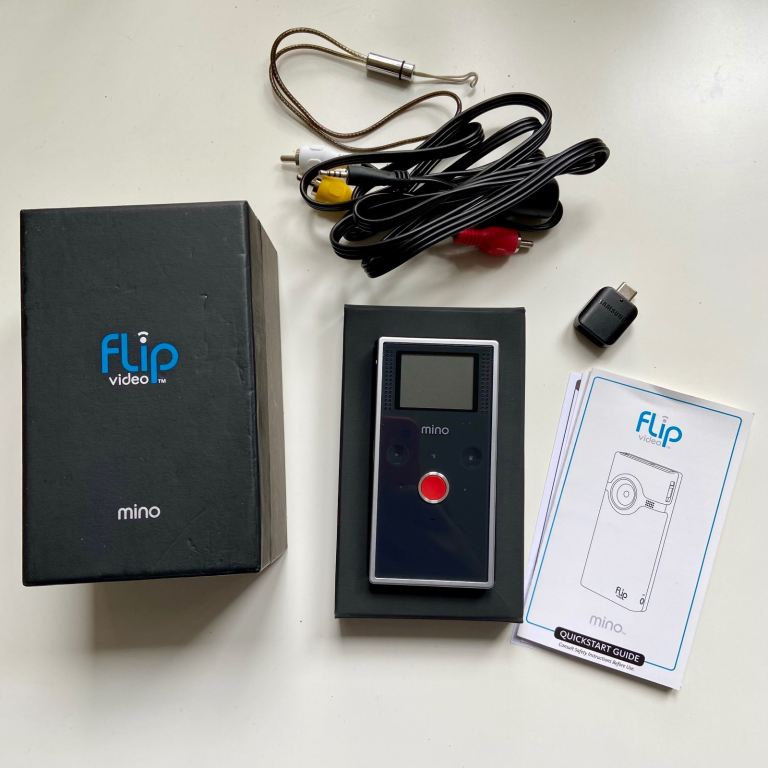 FLIP VIDEO MINO CAMCORDER F360 DIGITAL VIDEO POCKET CAMERA HD. BOXED.