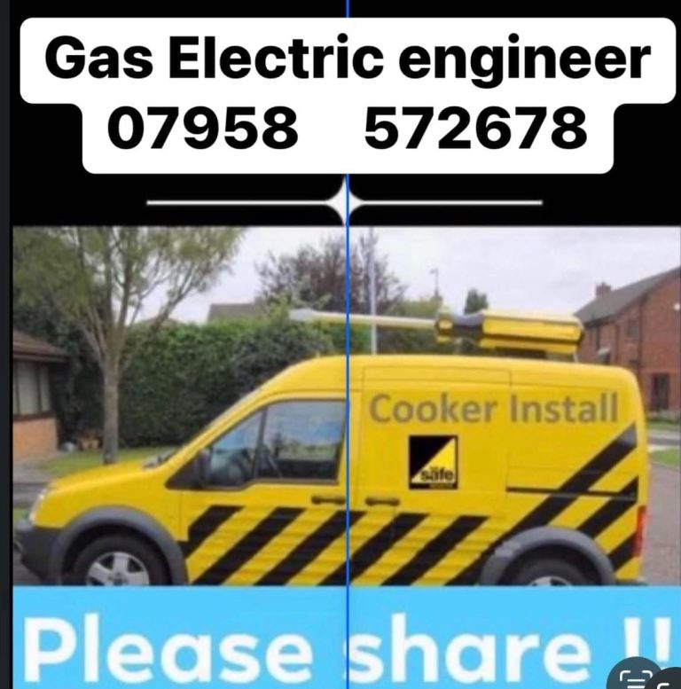 Gas Engineer  7495   908   678 - COOKER INSTALL & CERTIFICATE electric corgi birmingham