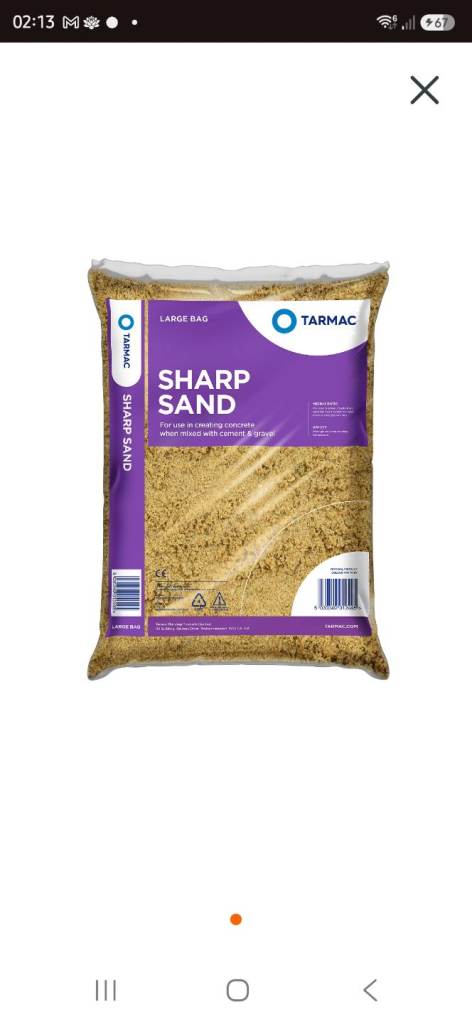 Tarmac Sharp Sand - New Bag