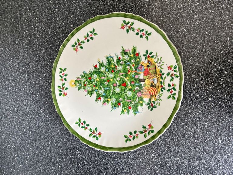 Collectible Christmas serving  plate