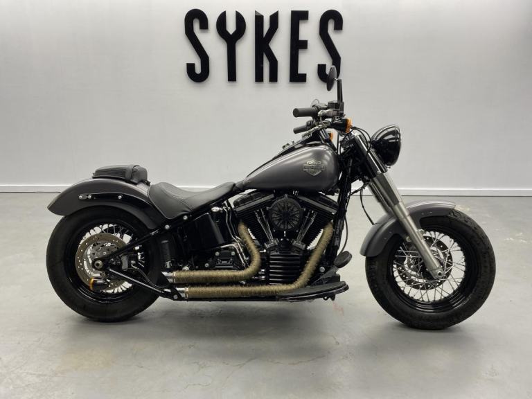 2014 Harley-Davidson FLS Softail Slim in Charcoal Denim