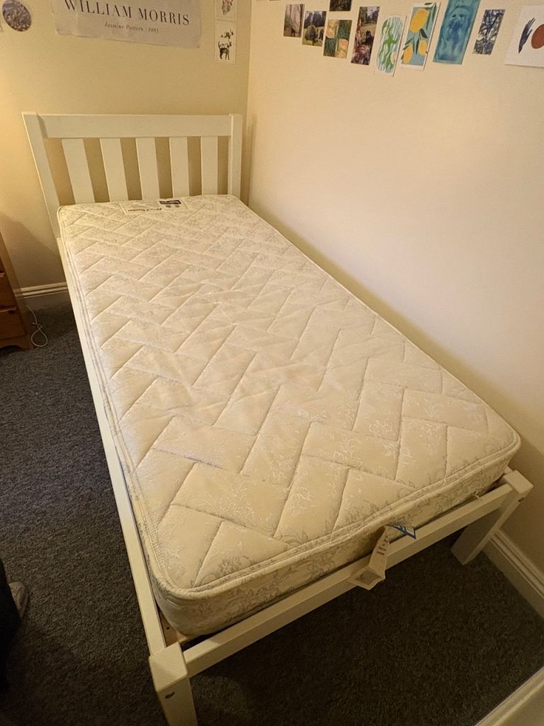 Single Bed Frame with Mattress