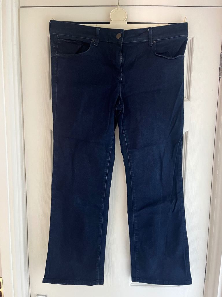 M&S ladies dark blue jeans, size 16