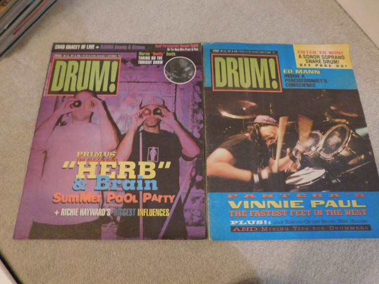 Drum magazine - USA- 2008 - 3 issue bundle