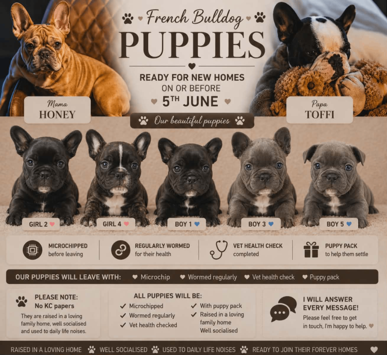 Beautiful French Bulldog Puppies Ready 5th June ❤️