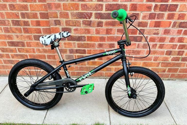 Radio Evol BMX Bike - Black and Green, Good Condition