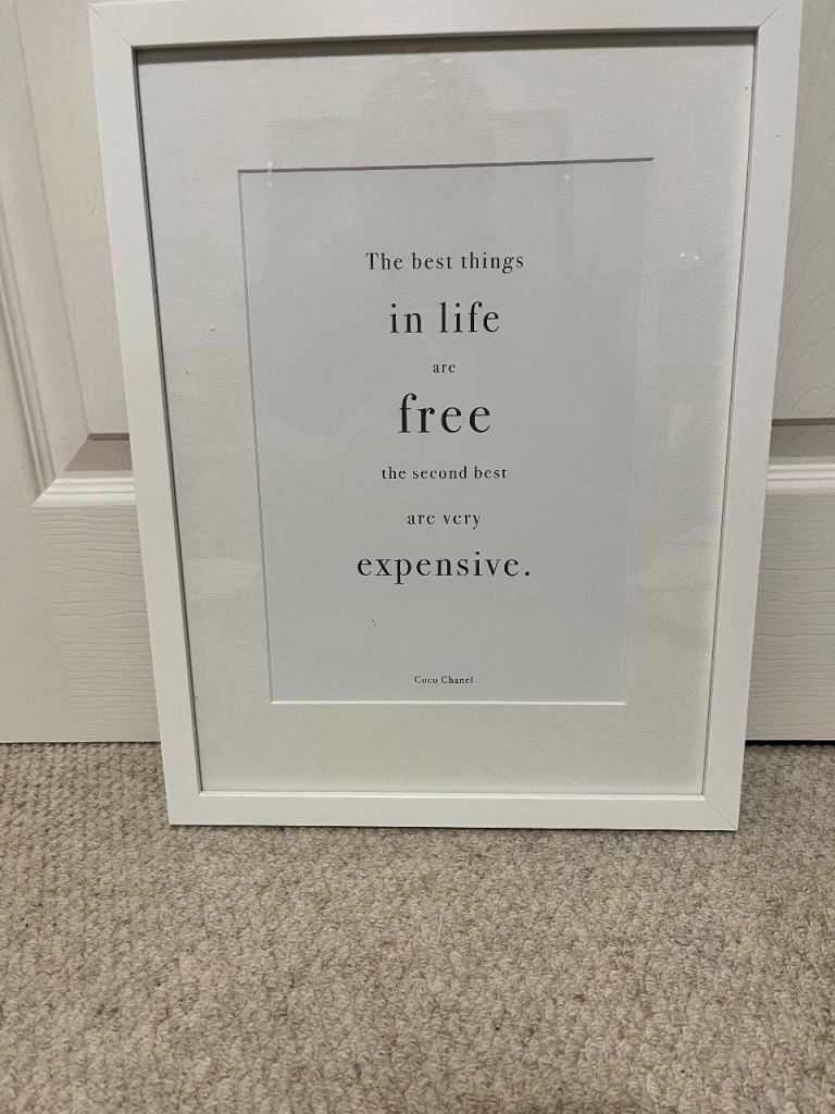 Coco Chanel Framed Quote
