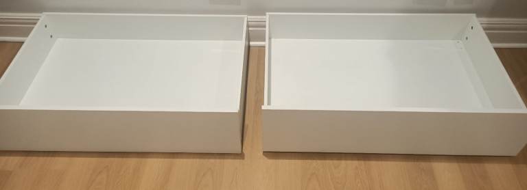 2 X IKEA MALM under bed storage boxes