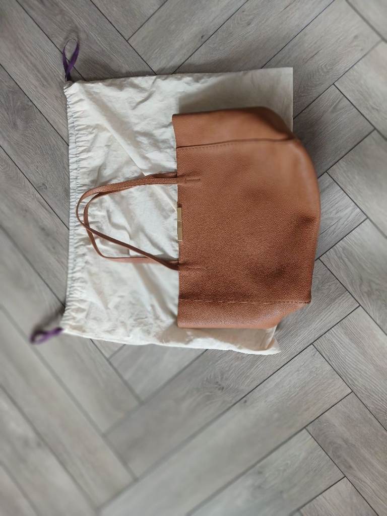 Ted Baker London Tan Tote Bag with Inner Pouch - Excellent Condition