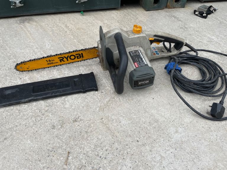 Ryobi chainsaw mains powered uk plug 