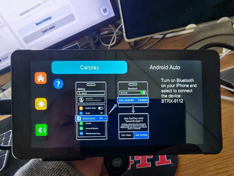 Interphone - Carplay Motorcycle Screen 