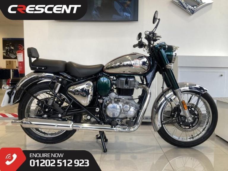 2025 ROYAL ENFIELD CLASSIC 350 ES - 1 OWNER - LOW MILES-REAR RACK-BAREND MIRRORS