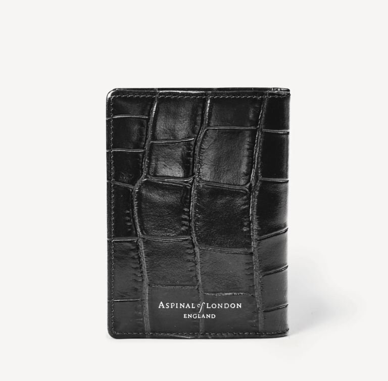 Aspinal Of London Double Fold Credit Card Holder