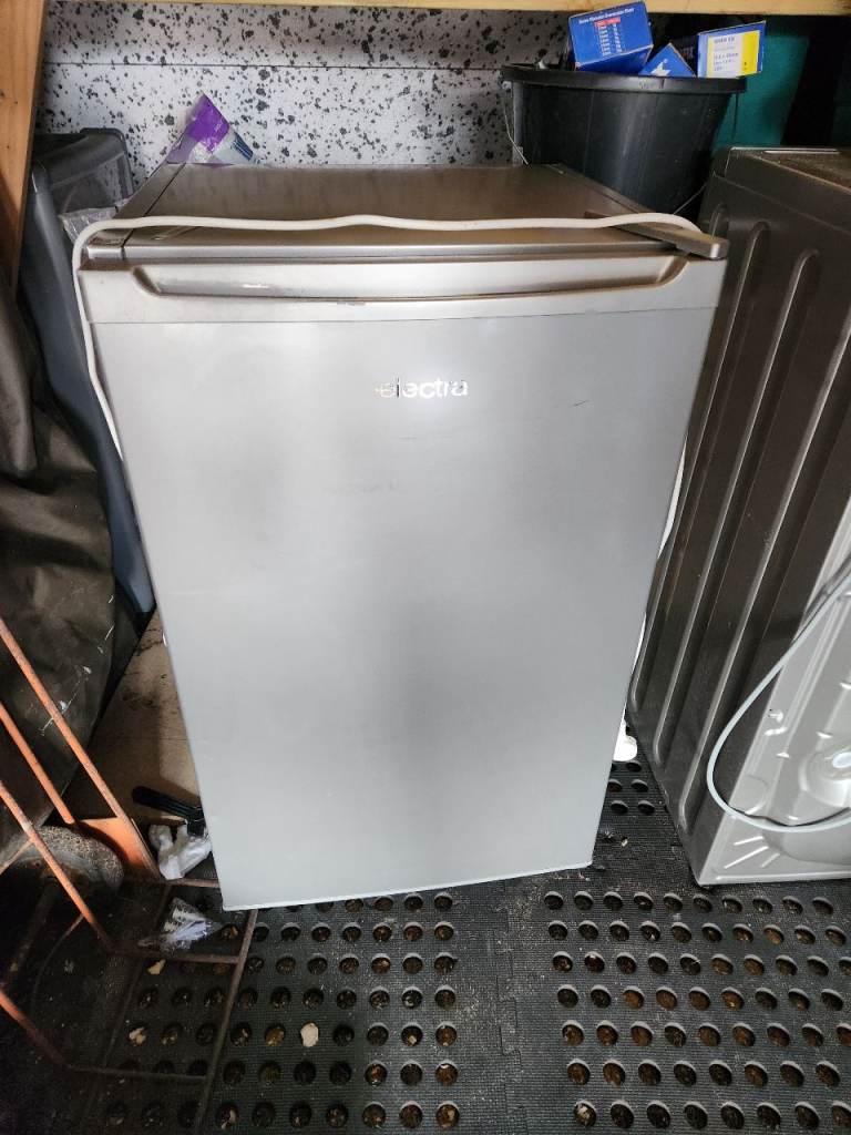 Electra Undercounter Fridge - Silver, Good Condition