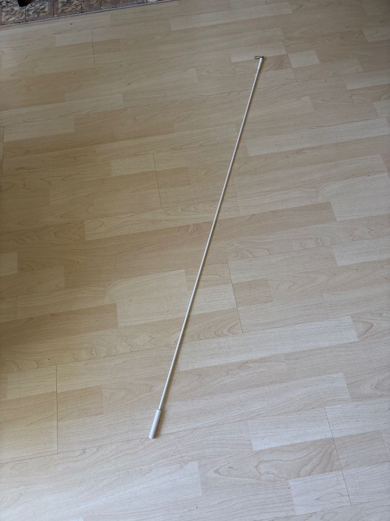 Brand new white curtain rod/pole