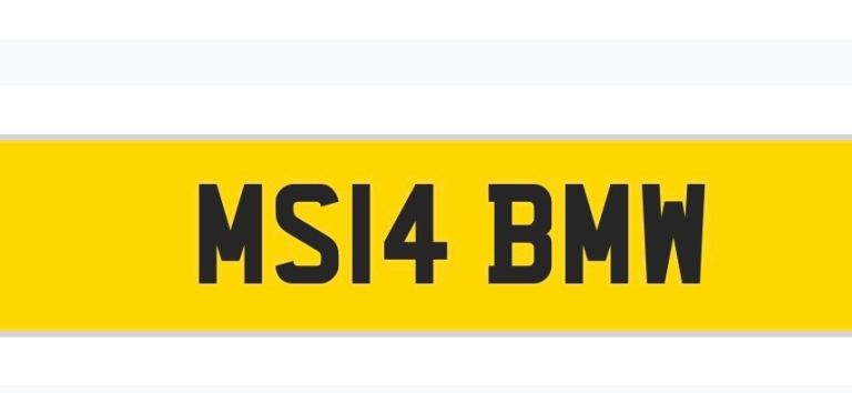 Cherished number plate MS14BMW