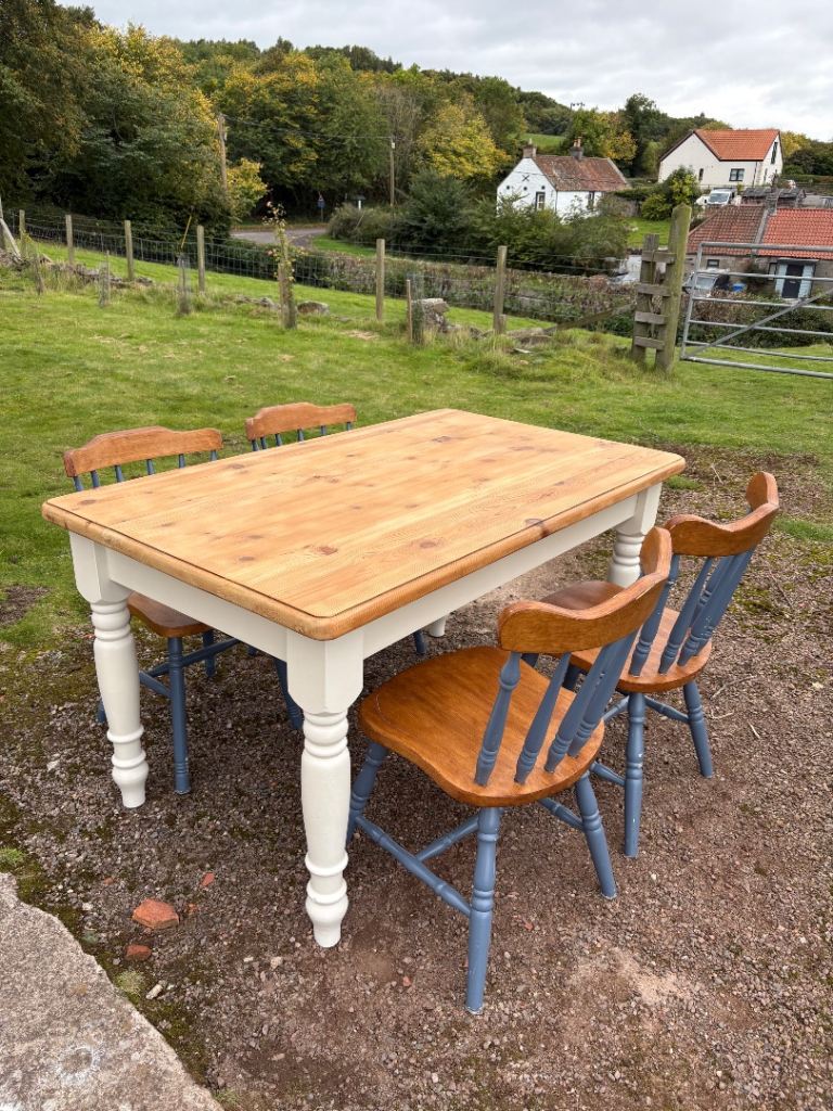 Refurbished farmhouse table 