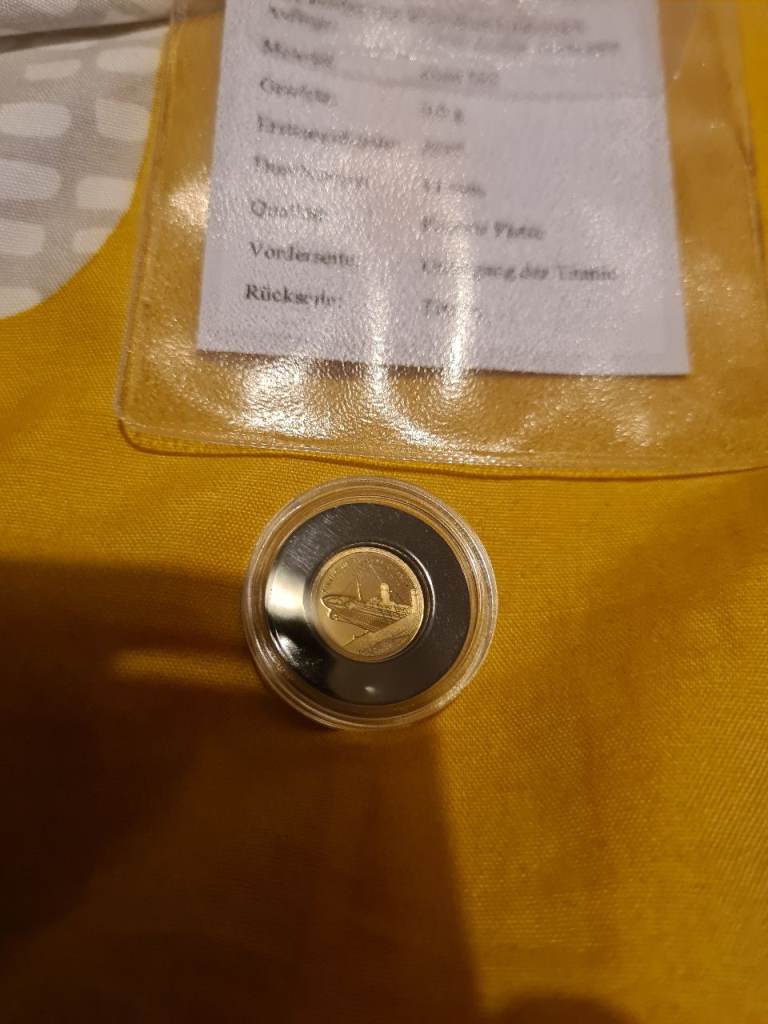 Small Gold Coin in Protective Capsule - As Good As New