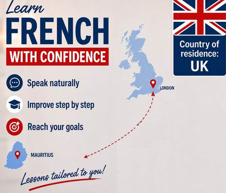 👋 Bonjour! Native French Tutor Based Locally in E16/Newham (Online via Microsoft Teams) 🇬🇧 / 🇲🇺