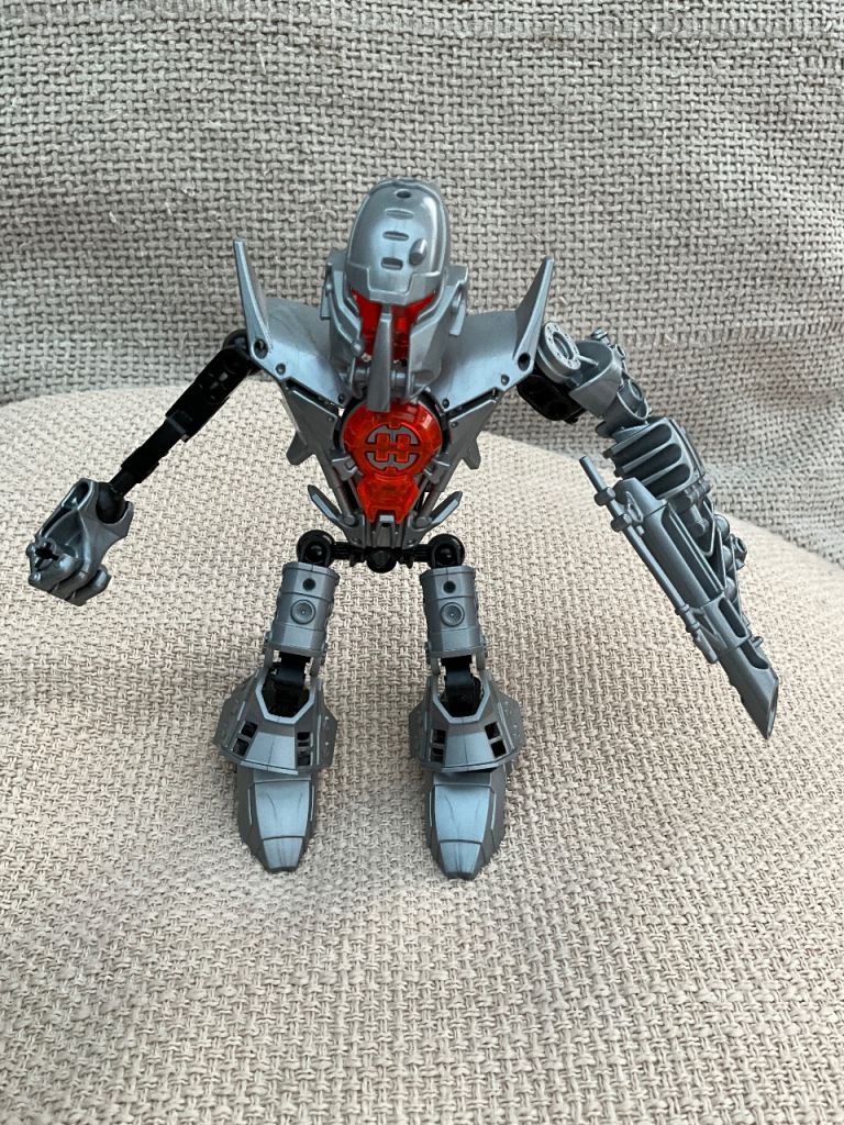 LEGO Hero Factory Duncan Bulk 7168, complete with assembly instruction guide.