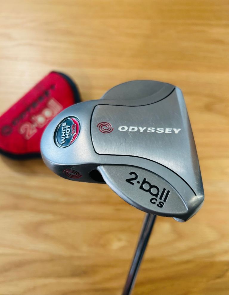 * SOLD * ODYSSEY WHITE HOT XG 2•BALL CS (centre shafted) MALLET style PUTTER