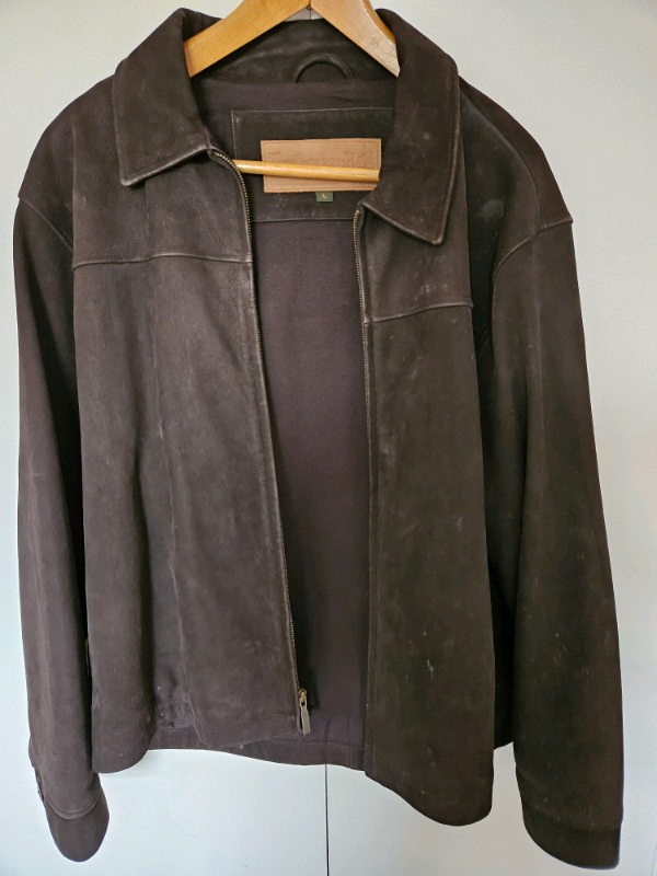 FS Vintage Timberland Weathergear Mens Leather Jacket Brown Large