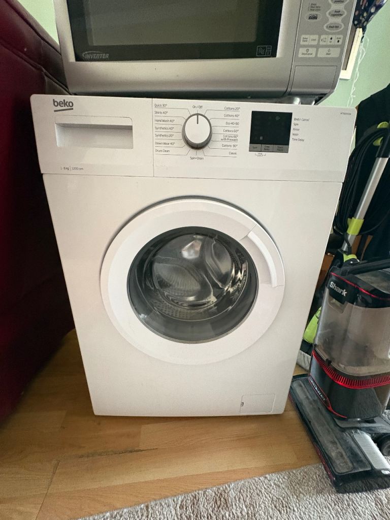 Beko Washing Machine 6kg 1200rpm – White, Good Condition