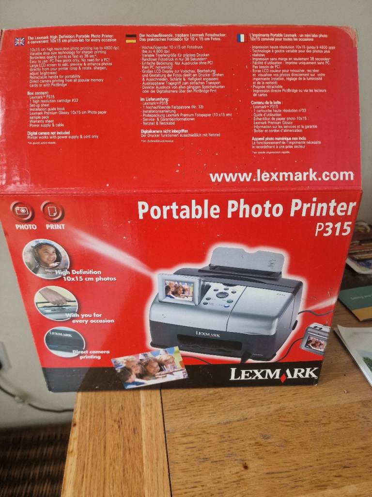 Brand new Lexmark portable photo printer 