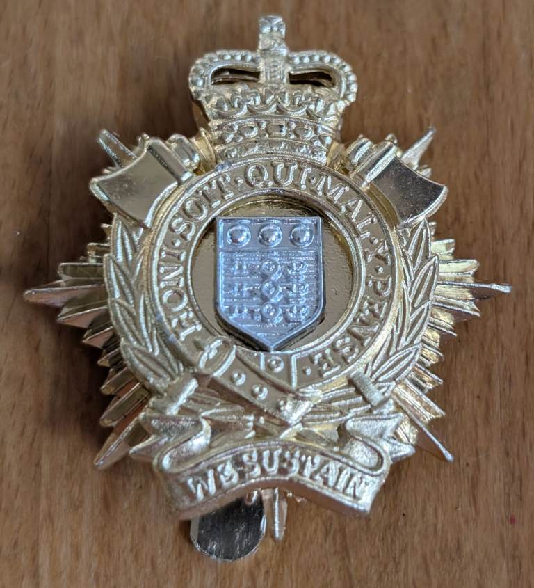 Royal Logistics Corps Staybrite Cap Badge by TKS Anodised Aluminium