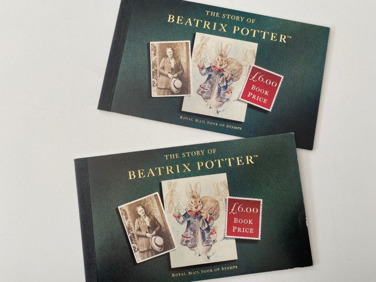Two Royal Mail Peter Rabbit Stamp Collector's Display Books