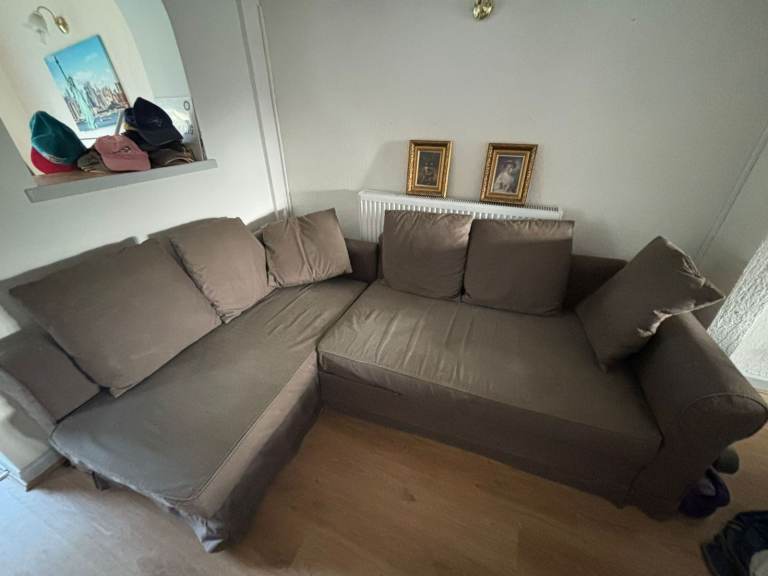 FRIHETEN Corner sofa-bed with storage