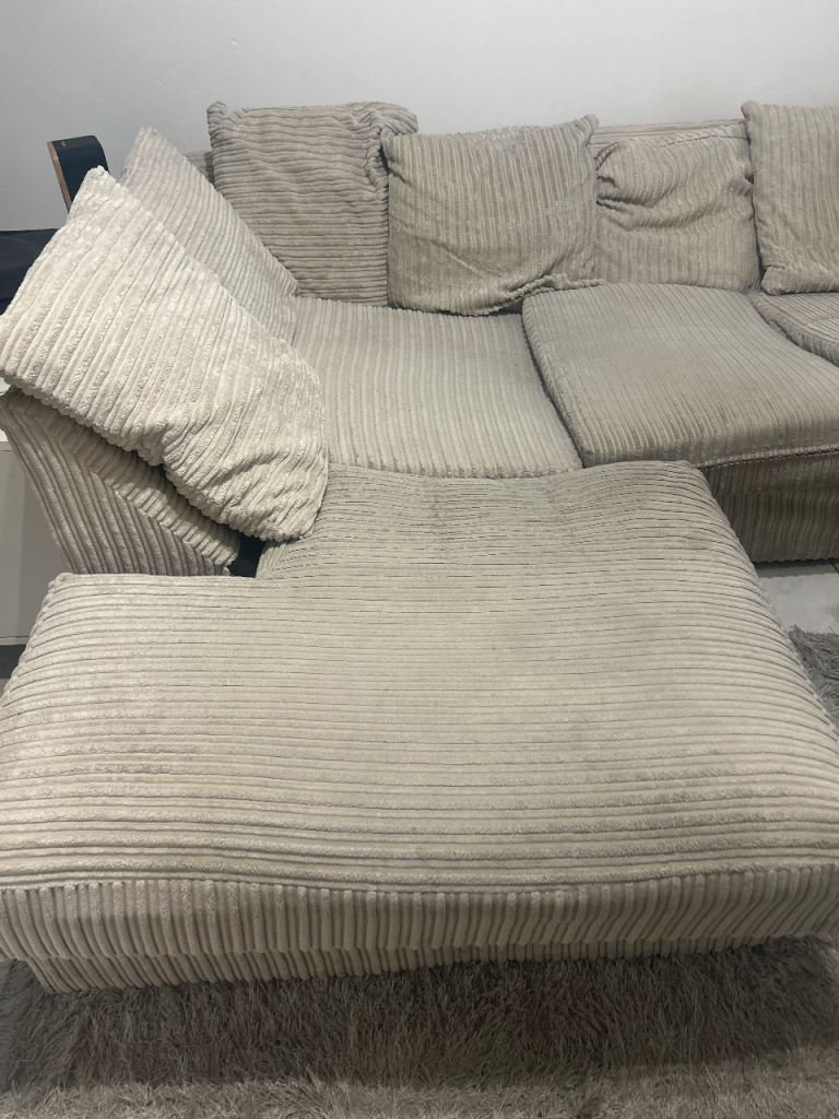 Beige corner sofa 