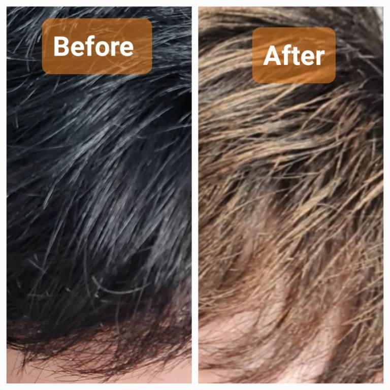 Mifeloy Hair Wax & temporary gold/blonde shade hair colour, for all hair/ages 