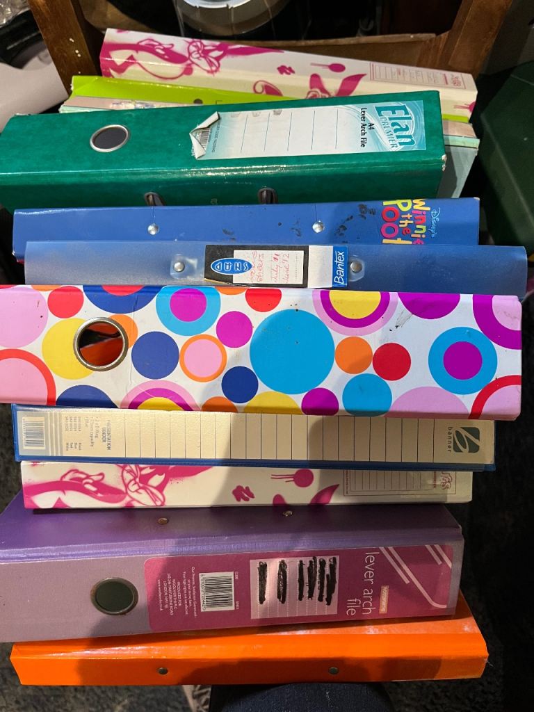 FREE - mix of lever arch files & ring binders