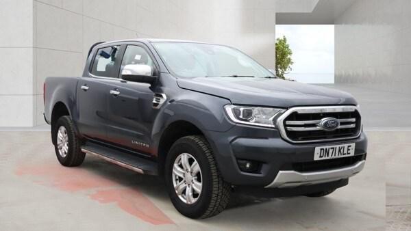 2022/71 FORD RANGER LIMITED 2.0 TDCI 213 PS ECOBLUE AUTO 4X4 PICKUP-GREY-LEATHER