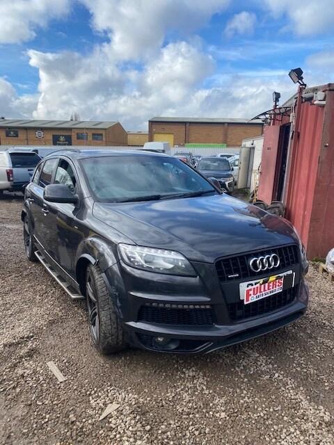 2013 Audi Q7 3.0 TDI 245 Quattro S Line Plus 5dr Tip Auto DAMAGED REPAIRABLE SALVAGE ESTATE Diese...