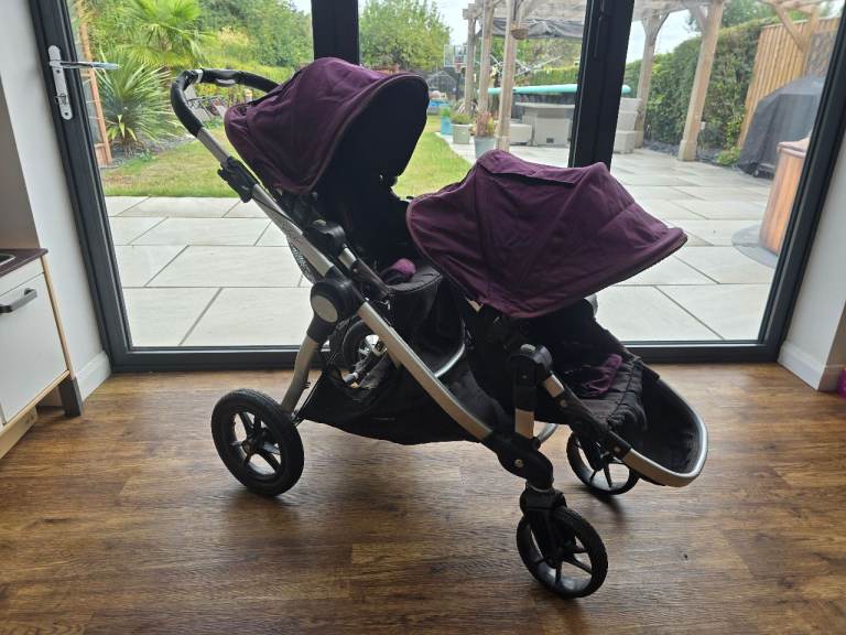 City Select Purple Double Buggy 