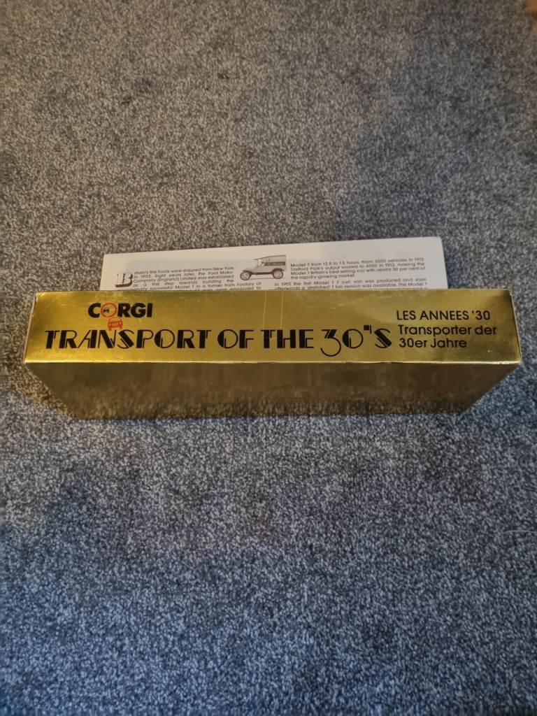 Corgi Transport of the 30's 3 ford model T vans