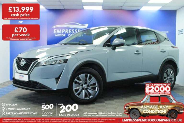 2022 22 NISSAN QASHQAI 1.3 DIG-T MHEV VISIA SUV 5DR PETROL HYBRID MANUAL EURO 6