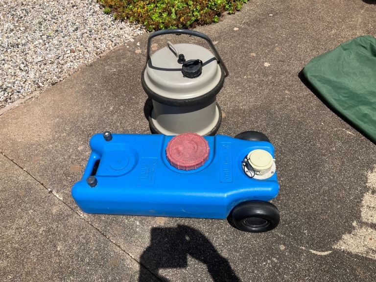 Aqua-roll Water Carrier & Fiamma Waste Water Carrier