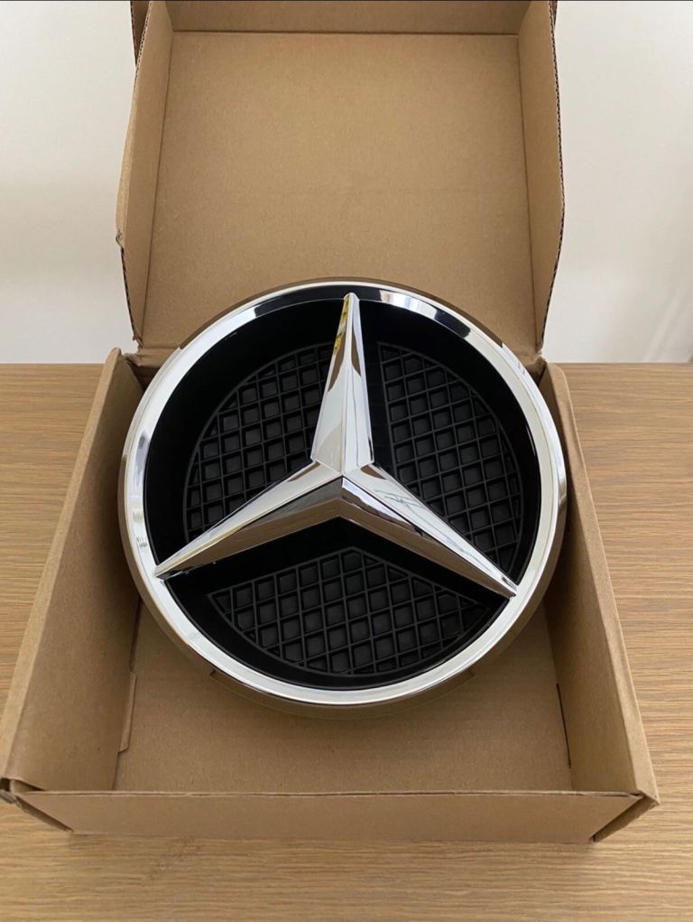 Mercedes Benz W205 Front Grill Chrome Star Badge and Base