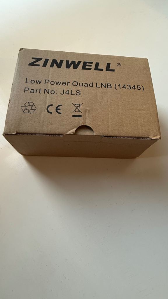 ZINWELL J4LS Low Power Quad LNB for Sky Satellite Dish – New in Box
