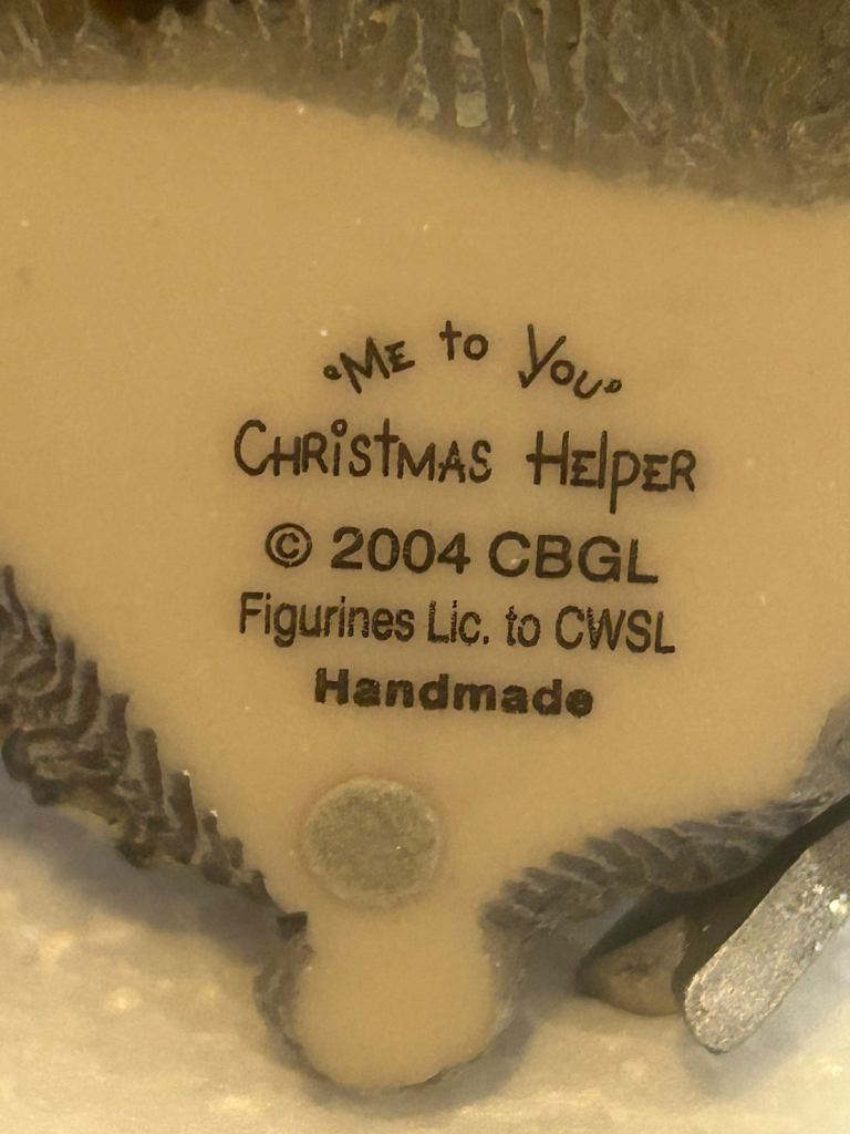 Original hand made Xmas helper teddy