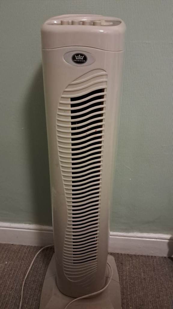 Tower Fan – Beige, Good Condition