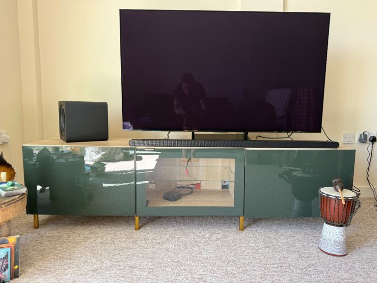 Samsung 55" QD-OLED 4K Smart TV, Soundbar & Custom IKEA Bestå TV Unit Bundle (£2,400 New)