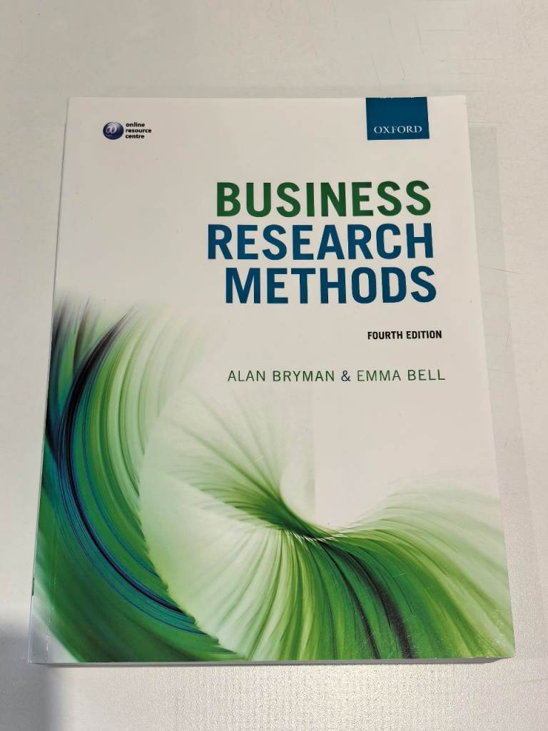 Business Research Methods - Bryman & Bell (4th Ed) | Brand New Condition