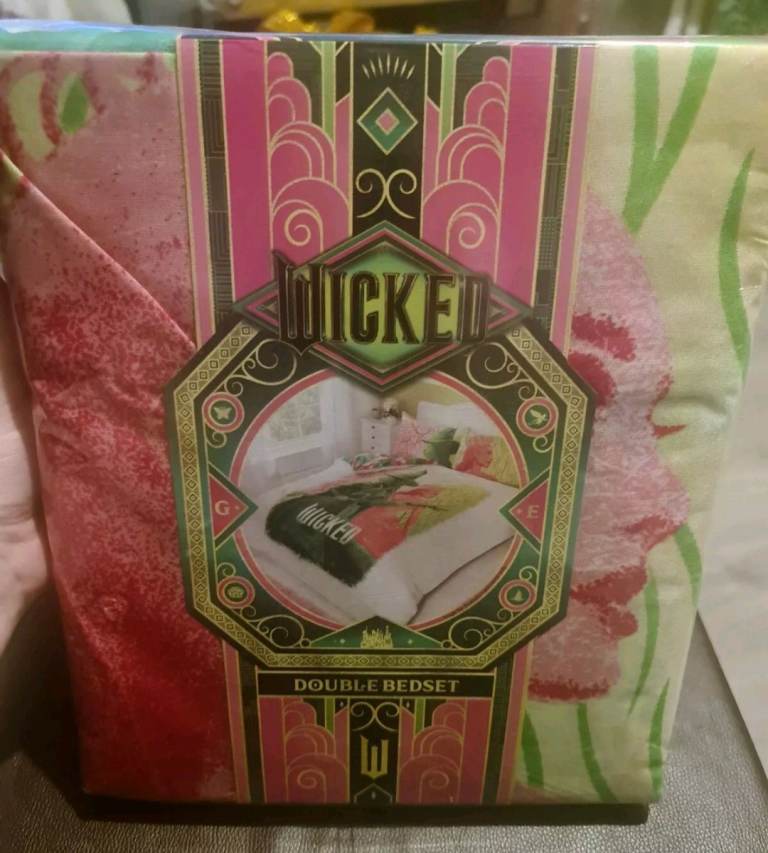 Wicked Glinda Elphaba Official Licensed Double Duvet Cover Set Brand New