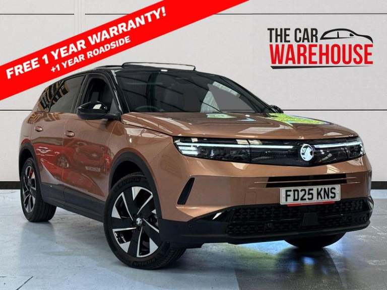 2025 Vauxhall Grandland 1.2 Hybrid [136] Ultimate 5dr e-DCT6 [Pan Roof] Automatic Hatchback Petro...