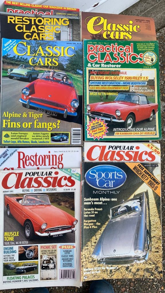 Classic Sunbeam Alpine Memorabilia